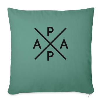 Father's Day Dad Cross Design - Sofa pillowcase 17,3'' x 17,3'' (45 x 45 cm) - cypress green - Front