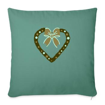 Christmas Decorations Green - Sofa pillowcase 17,3'' x 17,3'' (45 x 45 cm) - cypress green - Front