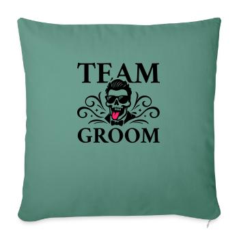 Team Groom Wedding - Sofa pillowcase 17,3'' x 17,3'' (45 x 45 cm) - cypress green - Front