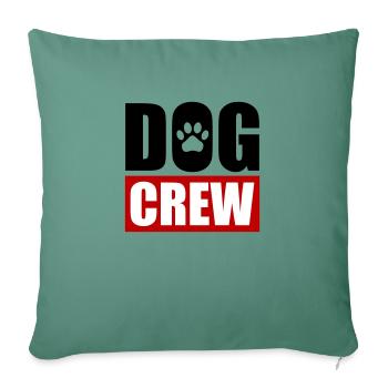 Équipage canin - Housse de coussin décorative 45 x 45 cm - vert sapin - Devant