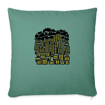 City - Sofa pillowcase 17,3'' x 17,3'' (45 x 45 cm) - cypress green - Front