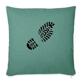 Empreinte gauche / droite Empreinte - Housse de coussin décorative 45 x 45 cm - vert sapin - Devant