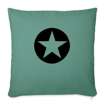 Star - Housse de coussin décorative 45 x 45 cm - vert sapin - Devant