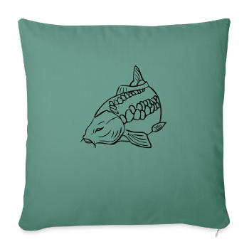 carp3 - Sofa pillowcase 17,3'' x 17,3'' (45 x 45 cm) - cypress green - Front