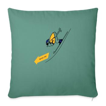 Apres ski - Sofakissenbezug 45 x 45 cm - Tanngrün - Vorne
