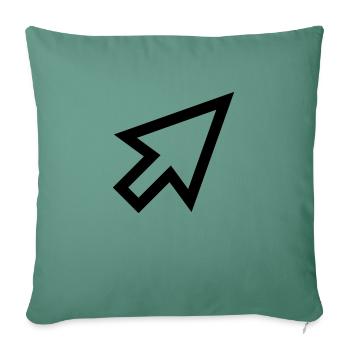 Mouse Cursor - Sofa pillowcase 17,3'' x 17,3'' (45 x 45 cm) - cypress green - Front