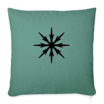 snowflake design - Sofakissenbezug 45 x 45 cm - Tanngrün - Vorne