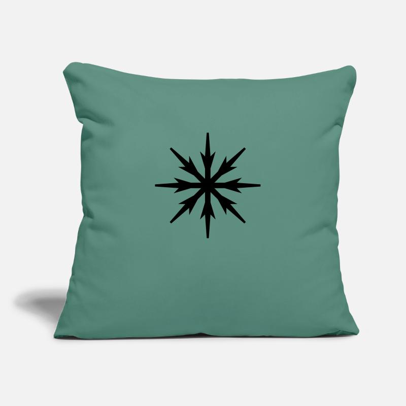 conception de flocons de neige Housse de coussin décorative 45 x 45 cm