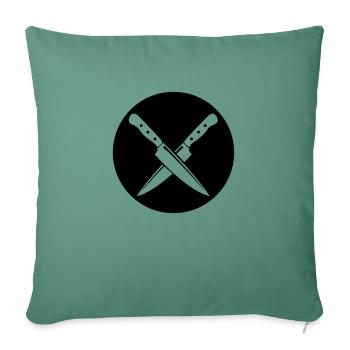 messer - Housse de coussin décorative 45 x 45 cm - vert sapin - Devant
