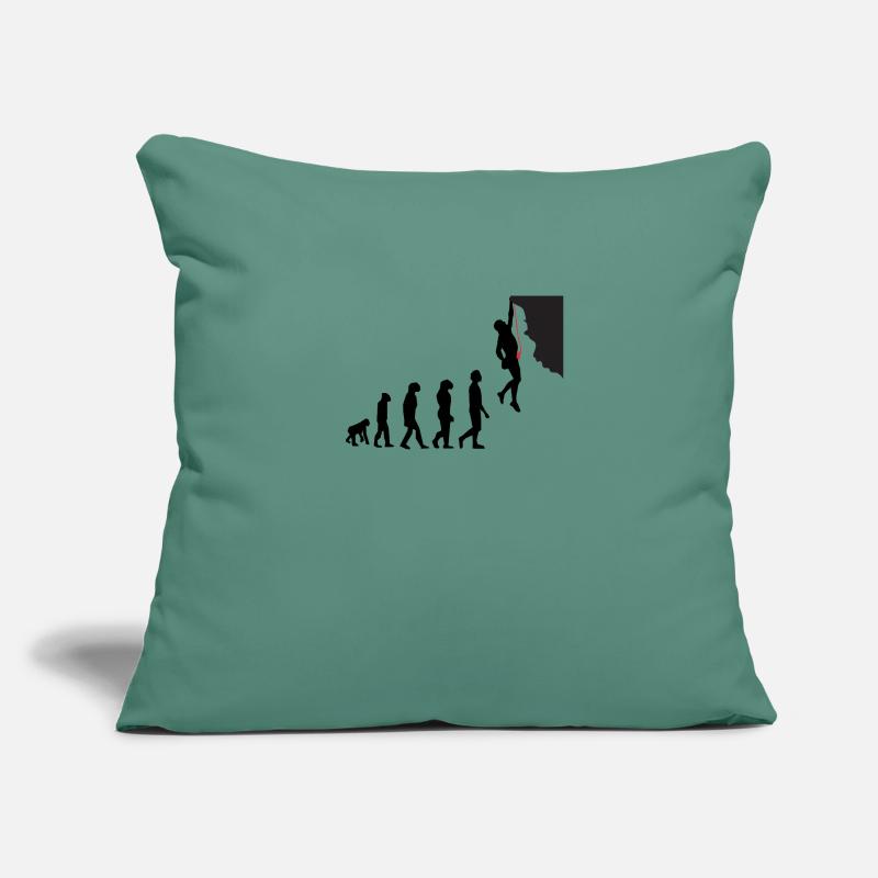 Évolution escalade Housse de coussin décorative 45 x 45 cm