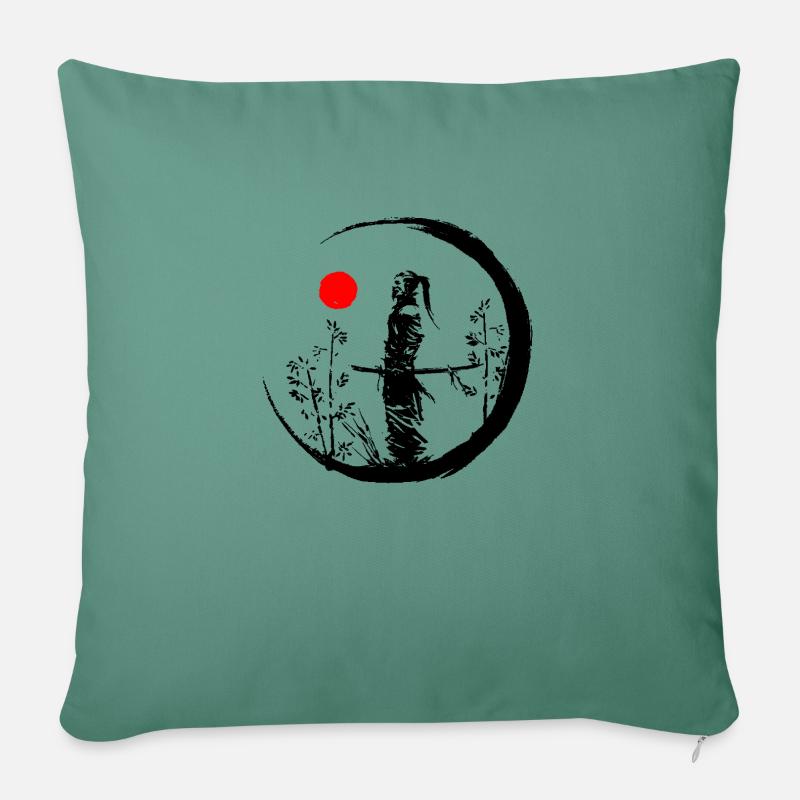 Samurai - Sofa pillowcase 17,3'' x 17,3'' (45 x 45 cm) - cypress green