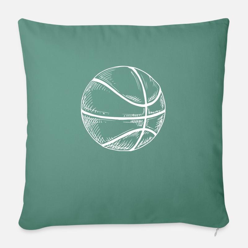 Basketball - Sofakissenbezug 45 x 45 cm - Tanngrün
