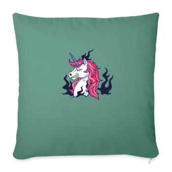 Unicorn - Sofakissenbezug 45 x 45 cm - Tanngrün - Vorne