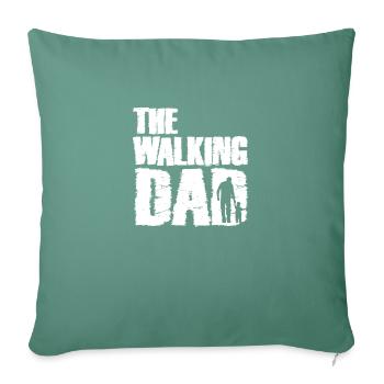 The walking dad - Sofa pillowcase 17,3'' x 17,3'' (45 x 45 cm) - cypress green - Front