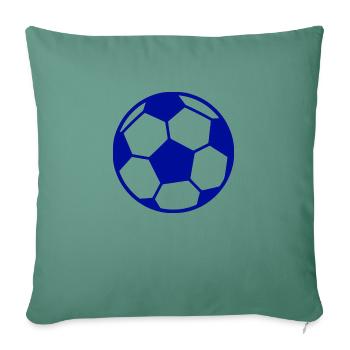 Football blue - Sofa pillowcase 17,3'' x 17,3'' (45 x 45 cm) - cypress green - Front