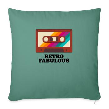 Retro Fabulous - Sofa pillowcase 17,3'' x 17,3'' (45 x 45 cm) - cypress green - Front