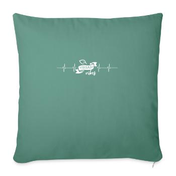 Ambiances végétaliennes - Housse de coussin décorative 45 x 45 cm - vert sapin - Devant