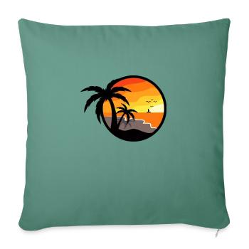 Holiday - Sofa pillowcase 17,3'' x 17,3'' (45 x 45 cm) - cypress green - Front