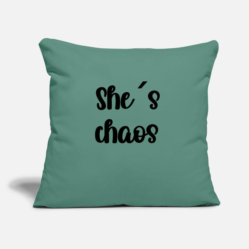 Elle s ́chaos Housse de coussin décorative 45 x 45 cm