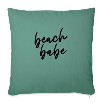 Beach Babe Summer Beach Salty - Sofa pillowcase 17,3'' x 17,3'' (45 x 45 cm) - cypress green - Front