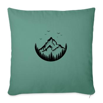 Log Out Go Explore - Sofa pillowcase 17,3'' x 17,3'' (45 x 45 cm) - cypress green - Front