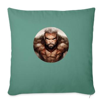 Anime Character - Sofa pillowcase 17,3'' x 17,3'' (45 x 45 cm) - cypress green - Front