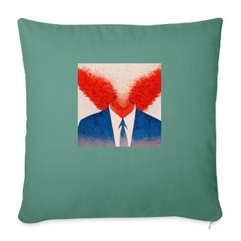 Democrats vs. Republicans - Sofa pillowcase 17,3'' x 17,3'' (45 x 45 cm) - cypress green - Front
