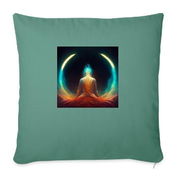 Spirituelles Erwachen - Sofakissenbezug 45 x 45 cm - Tanngrün - Vorne