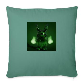 XList Metallic Loki Viking God Édition Spéciale - Housse de coussin décorative 45 x 45 cm - vert sapin - Devant