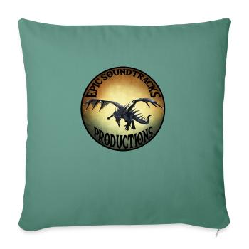 Epic Soundtracks Productions logo - Sofa pillowcase 17,3'' x 17,3'' (45 x 45 cm) - cypress green - Front