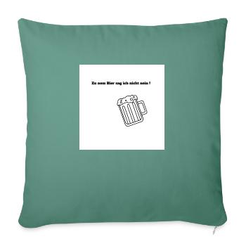Bierspruch - Sofakissenbezug 45 x 45 cm - Tanngrün - Vorne