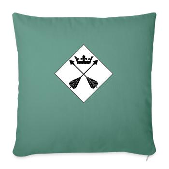 Dalécarlie - Housse de coussin décorative 45 x 45 cm - vert sapin - Devant
