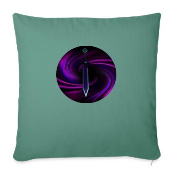 Sword of Darkness - Sofa pillowcase 17,3'' x 17,3'' (45 x 45 cm) - cypress green - Front