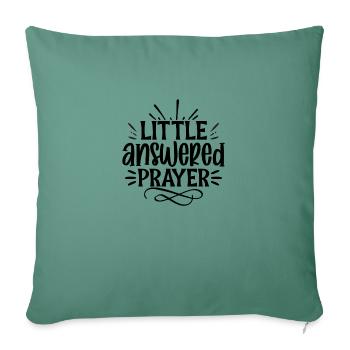 Little answered Prayer - Sofa pillowcase 17,3'' x 17,3'' (45 x 45 cm) - cypress green - Front