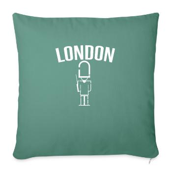 Londres - Housse de coussin décorative 45 x 45 cm - vert sapin - Devant