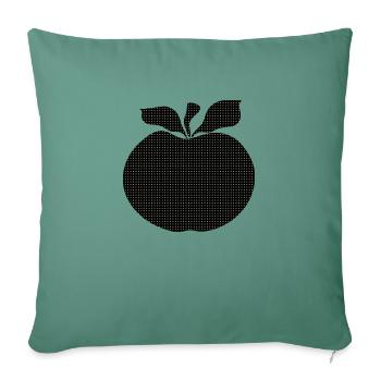 Pomme - Housse de coussin décorative 45 x 45 cm - vert sapin - Devant
