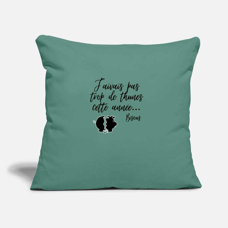 J'avais pas trop de thunes ette année ... Bisous Housse de coussin décorative 45 x 45 cm