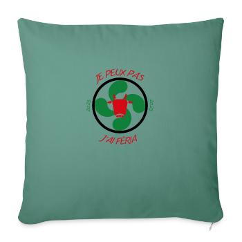 féria Bayonne 2023 vert - Housse de coussin décorative 45 x 45 cm - vert sapin - Devant