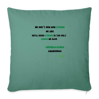 Strong - Sofa pillowcase 17,3'' x 17,3'' (45 x 45 cm) - cypress green - Front