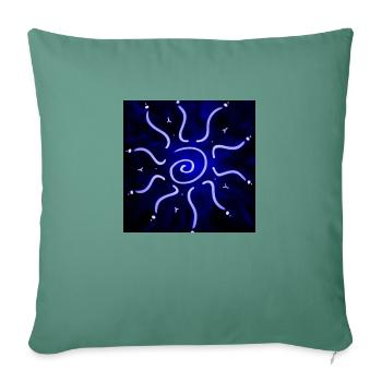ELEKTRISCHE HEISSE SONNE - Sofakissenbezug 45 x 45 cm - Tanngrün - Vorne