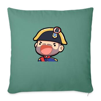 Bibbiyt - Housse de coussin décorative 45 x 45 cm - vert sapin - Devant