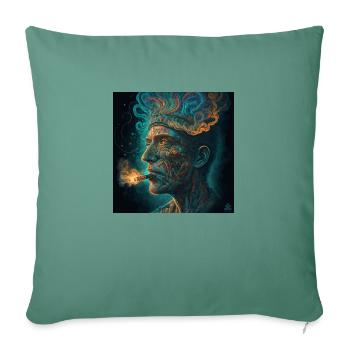 Smoker - Sofa pillowcase 17,3'' x 17,3'' (45 x 45 cm) - cypress green - Front