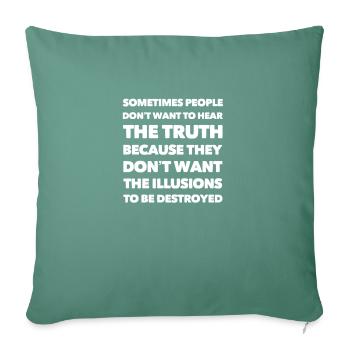 The illusions - Sofa pillowcase 17,3'' x 17,3'' (45 x 45 cm) - cypress green - Front