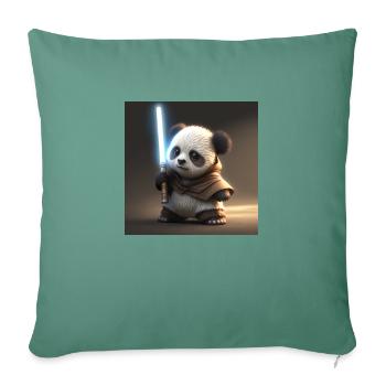 Pandawan - Housse de coussin décorative 45 x 45 cm - vert sapin - Devant