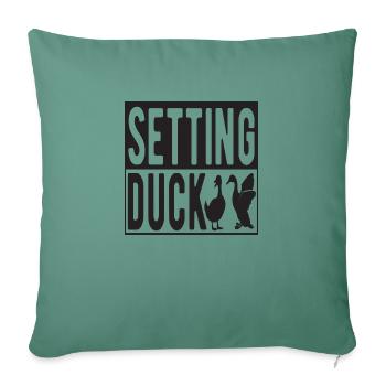 Setting Duck - Sofa pillowcase 17,3'' x 17,3'' (45 x 45 cm) - cypress green - Front