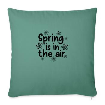Spring is in the Air - Sofa pillowcase 17,3'' x 17,3'' (45 x 45 cm) - cypress green - Front