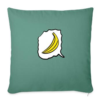 Banane - Housse de coussin décorative 45 x 45 cm - vert sapin - Devant