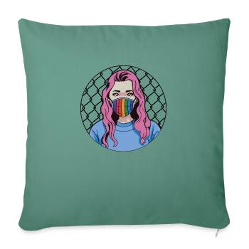 gay lesbian LGBTQ pride gaysian i gift - Sofa pillowcase 17,3'' x 17,3'' (45 x 45 cm) - cypress green - Front