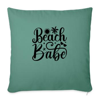 Beach Babe - Sofa pillowcase 17,3'' x 17,3'' (45 x 45 cm) - cypress green - Front