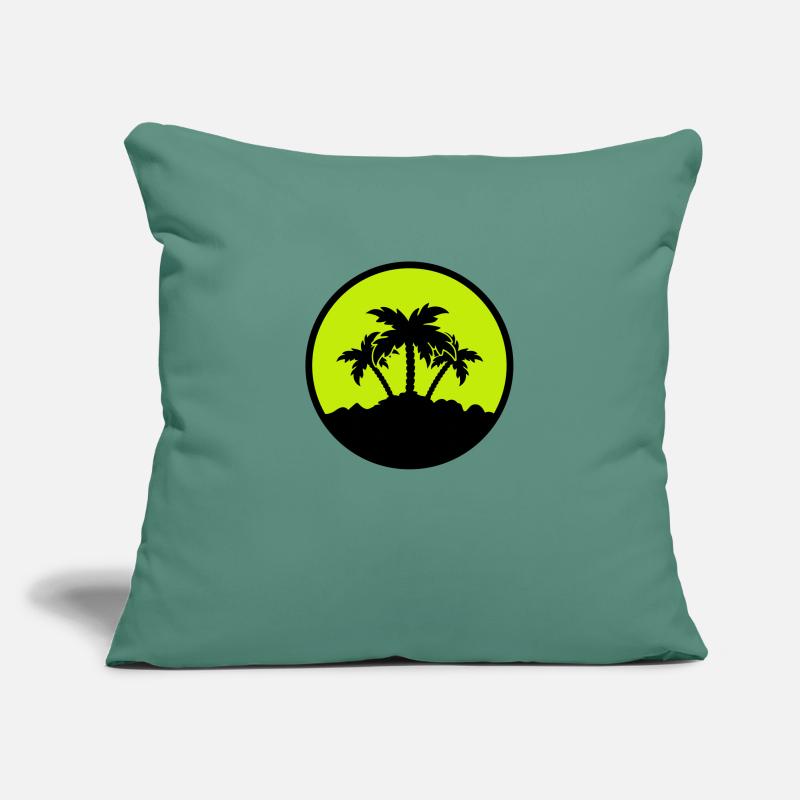 Conception de paume Housse de coussin décorative 45 x 45 cm